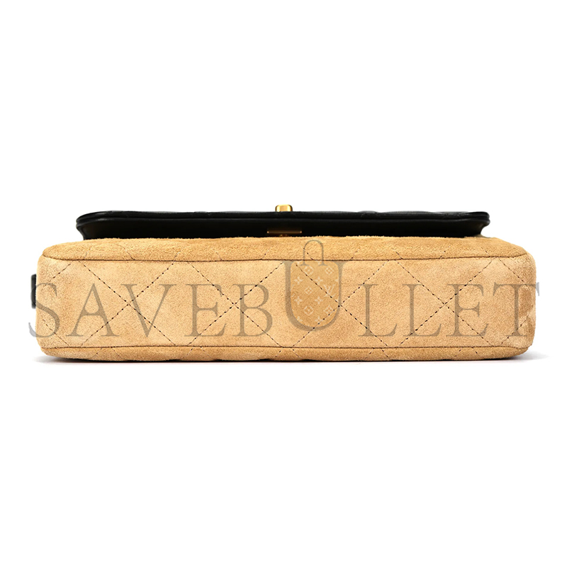 Ch*el master black suede flap crossbody bag ap4677 (19.5*11.5*5cm)